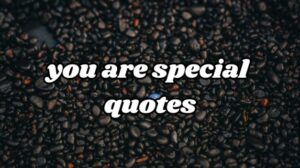 you are special quote